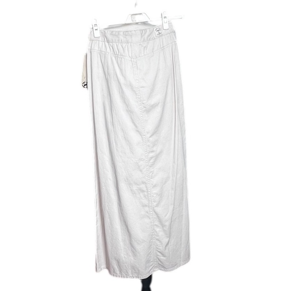 Z. Cavaricci High Powered Sportswear White Denim Maxi Skirt NOS Vintage New/Tag - Picture 2 of 7